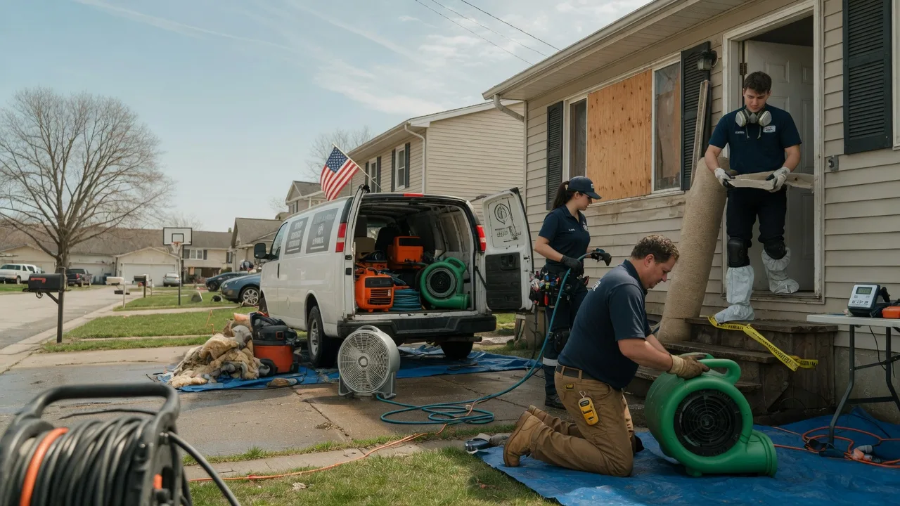 Water Damage Restoration in East China, MI near me